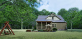 Mountain Rustic House Plan - Riverrun 67746 - Rear Exterior