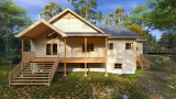 Traditional House Plan - West Bear Lake 70357 - Rear Exterior