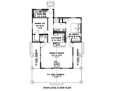 Craftsman House Plan - 63641 - 1st Floor Plan
