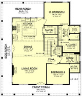 Country House Plan - Camden 23983 - 1st Floor Plan