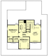 Secondary Image - Country House Plan - Camden 23983 - 2nd Floor Plan