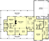 Farmhouse House Plan - Lennon 48992 - 1st Floor Plan