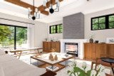 Secondary Image - Craftsman House Plan - Willow Haven 32244 - Great Room