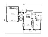 Country House Plan - 17101 - 1st Floor Plan