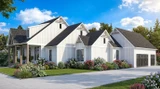 Farmhouse House Plan - 63077 - Right Exterior
