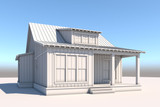 Farmhouse House Plan - Firefly Cove 45870 - Left Exterior