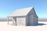 Farmhouse House Plan - Firefly Cove 45870 - Left Exterior