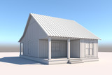 Farmhouse House Plan - Firefly Cove 45870 - Right Exterior