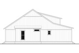 Farmhouse House Plan - Firefly Cove 45870 - Right Exterior