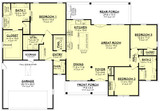Farmhouse House Plan - Journey 45585 - 1st Floor Plan