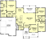 Farmhouse House Plan - Roy Creek 61190 - 1st Floor Plan