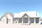 Craftsman House Plan - Barton Hills 64258 - Exterior