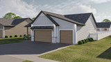 Ranch House Plan - Huziker 64978 - Right Exterior