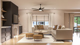 Ranch House Plan - Huziker 64978 - Great Room