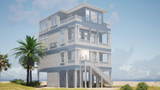 Secondary Image - Southern House Plan - Topsail 36106 - Left Exterior