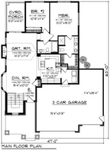Craftsman House Plan - 98300 - 1st Floor Plan