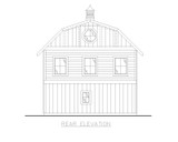 Country House Plan - 74666 - Rear Exterior