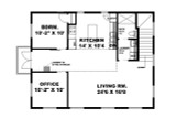 Secondary Image - Country House Plan - 74666 - 2nd Floor Plan