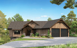 Craftsman House Plan - Carlson Creek II 22143 - Front Exterior