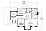Secondary Image - European House Plan - 98691 - 2nd Floor Plan