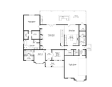 Modern House Plan - 80571 - 1st Floor Plan