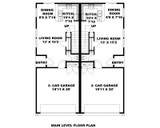 Traditional House Plan - 24645 - 1st Floor Plan