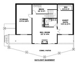 Secondary Image - Craftsman House Plan - 71861 - Basement Floor Plan