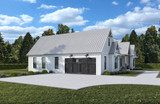Farmhouse House Plan - 88246 - Left Exterior