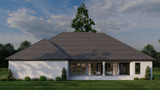 Classic House Plan - Country Club Drive 53764 - Rear Exterior