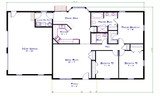 Ranch House Plan - Palmer 27885 - 1st Floor Plan