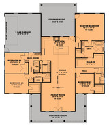 Farmhouse House Plan - The Riverside 42150 - 1st Floor Plan