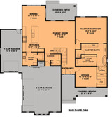 Farmhouse House Plan - The Homestead 63939 - 1st Floor Plan