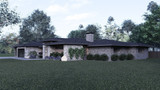 Prairie House Plan - Pinecrest Way 71863 - Right Exterior