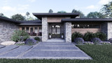 Prairie House Plan - Pinecrest Way 71863 - Exterior