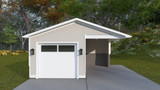 Traditional House Plan - Bamgarter Garage 79695 - Exterior