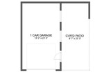 Traditional House Plan - Bamgarter Garage 79695 - 1st Floor Plan