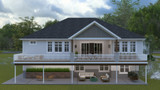 Craftsman House Plan - Schroeder 83523 - Rear Exterior