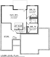 Secondary Image - Farmhouse House Plan - 42242 - Basement Floor Plan