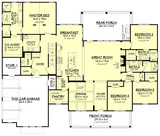 Farmhouse House Plan - Meadow Land 54315 - Optional Floor Plan
