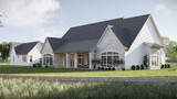 European House Plan - Hidden Rock 26853 - Left Exterior