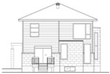 Contemporary House Plan - 76474 - Rear Exterior