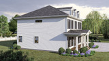 Southern House Plan - Market St 56477 - Left Exterior