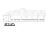 Craftsman House Plan - 55580 - Left Exterior