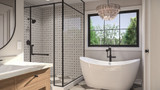 Farmhouse House Plan - Silver Pine 79130 - Master Bathroom