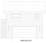 Contemporary House Plan - Morris Ferry Overlook 78484 - Rear Exterior