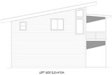 Contemporary House Plan - Morris Ferry Overlook 78484 - Left Exterior