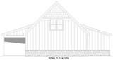 Mountain Rustic House Plan - Deer Haven Garage 3 43106 - Rear Exterior