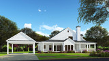Country House Plan - Gilliam Acres 21695 - Left Exterior