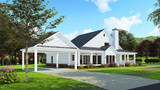 Country House Plan - Gilliam Acres 21695 - Left Exterior