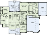 Classic House Plan - Timberland Cove 33181 - 1st Floor Plan